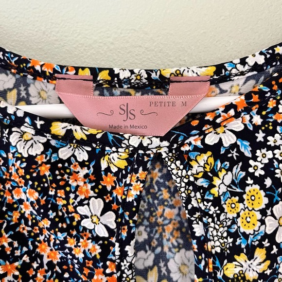 SJS petite dress | NWOT | Medium Petite | Floral | Spring - Picture 4 of 10
